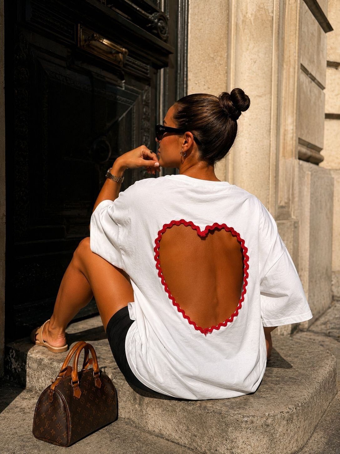 T-shirt Oversize - Cœur Dos Ouvert