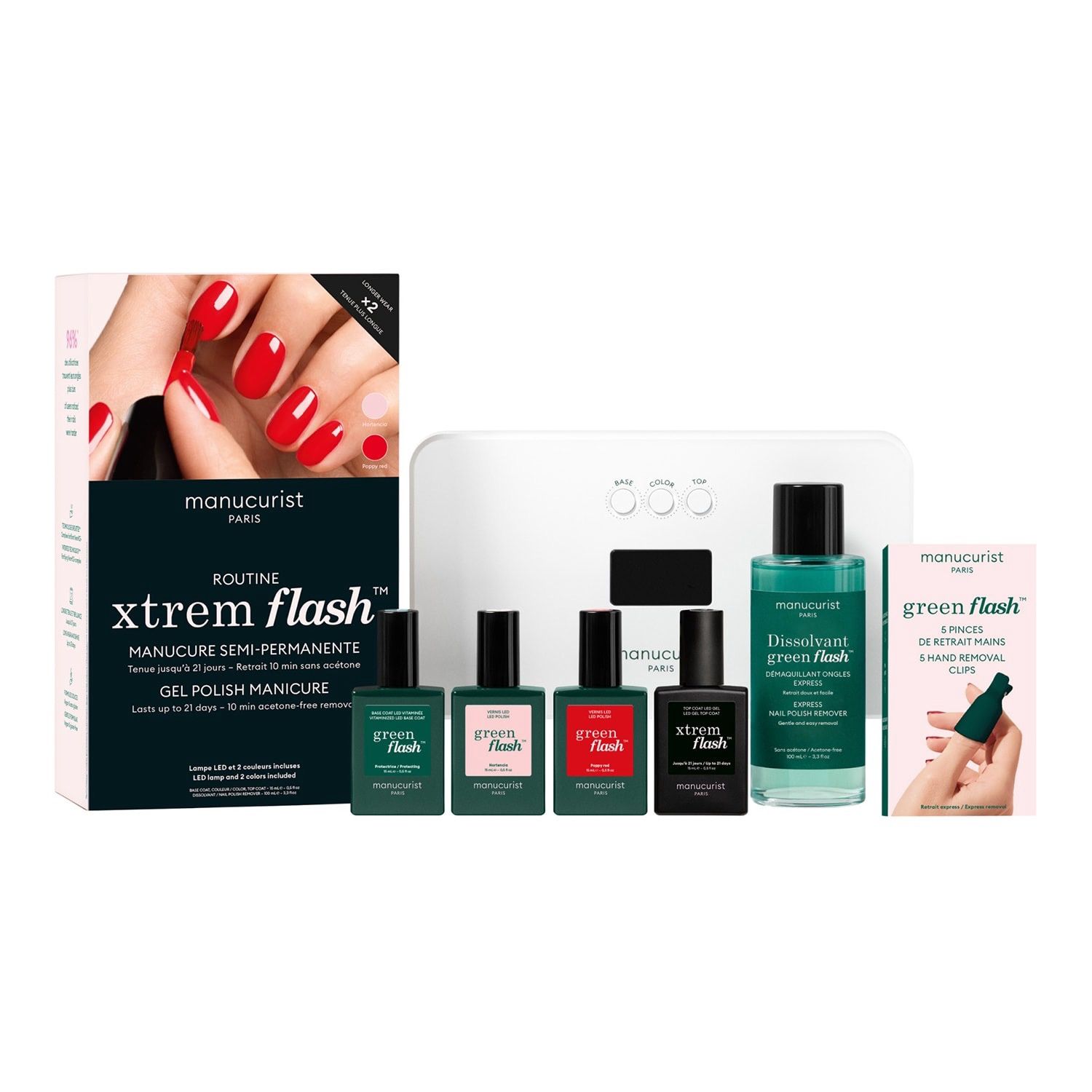 Manucurist - Xtrem Flash - Kit pro Hortencia &amp; Poppy Red