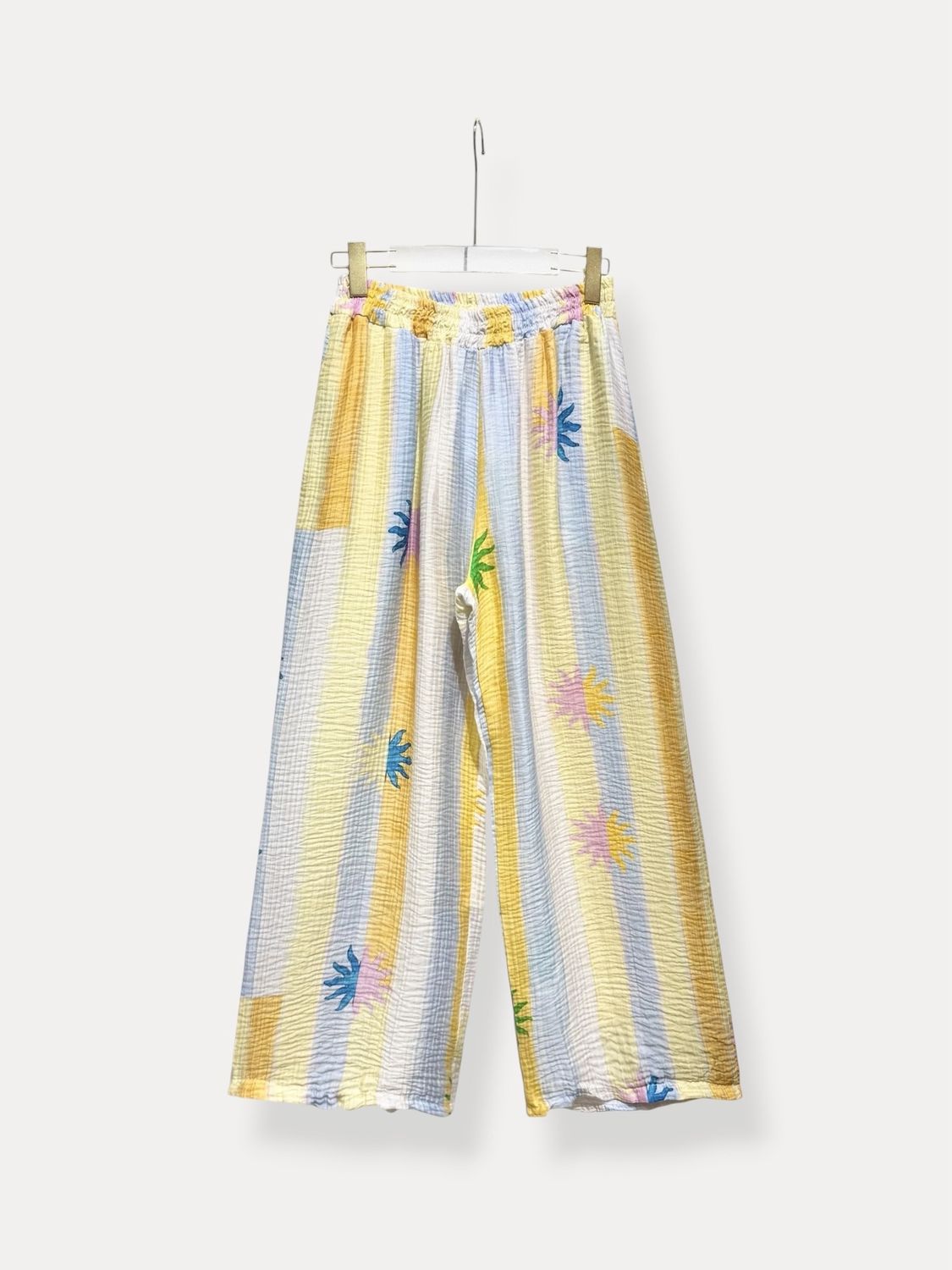 Pantalon Large - Soleil Coloré Jaune