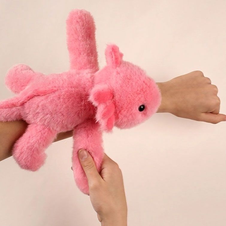 Bracelet Slap Axolotl rose - 25 cm - PODCOLL