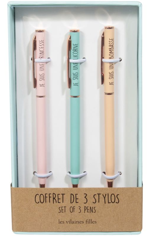 Coffret de 3 stylos