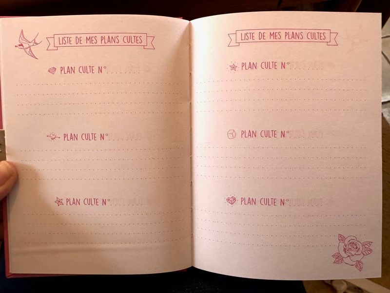 Carnet - Liste de mes plans cultes