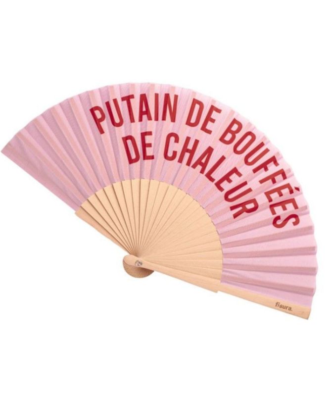 Eventail - P***** de bouffées de chaleur Rose