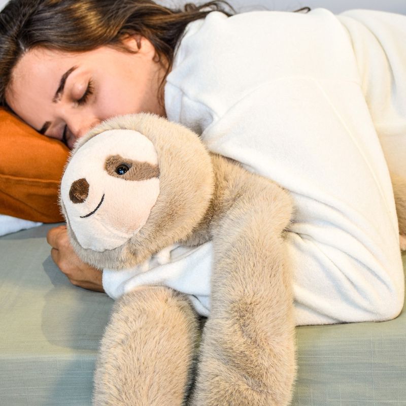 Peluche lestée Paresseux marron - 75 cm - Podcoll