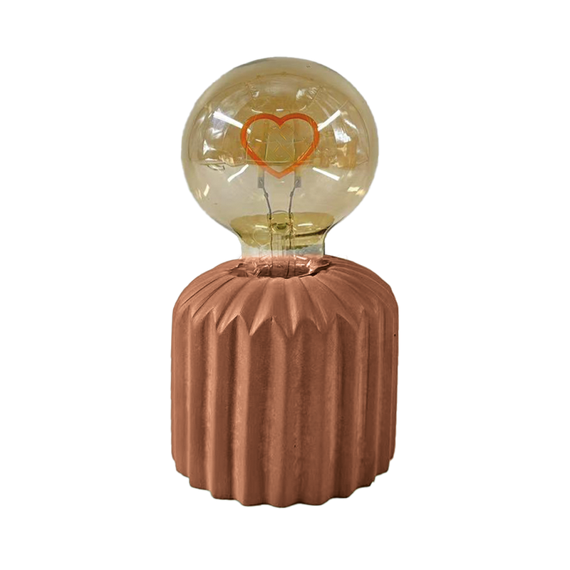 Mini lampe LED - Coeur Marron