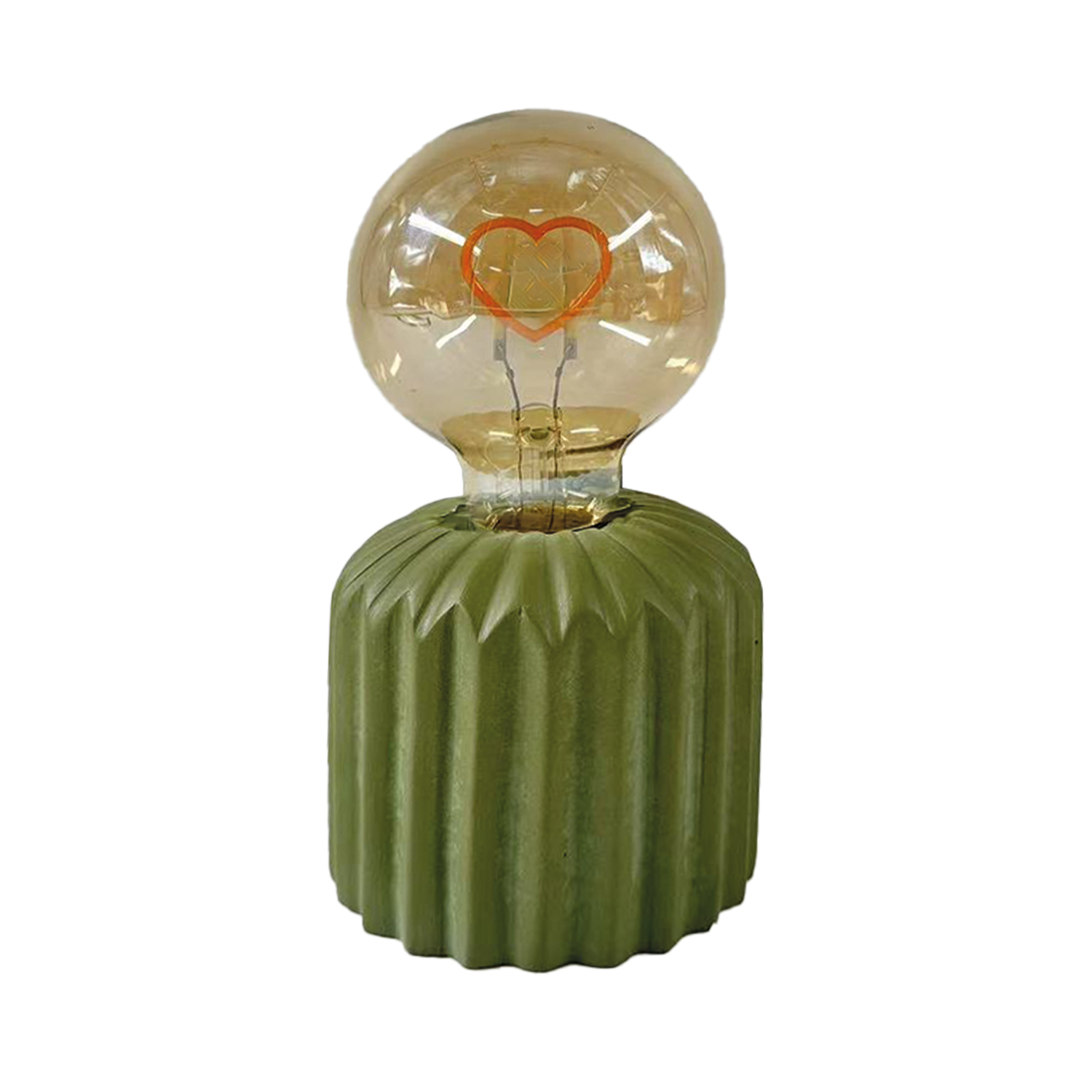 Mini lampe LED - Coeur Kaki