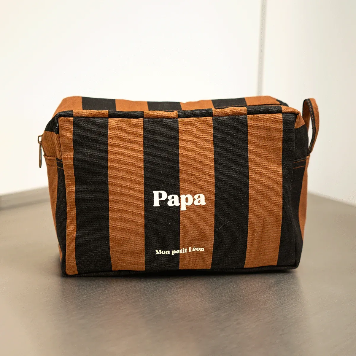 Trousse de toilette coton Rayures - Papa