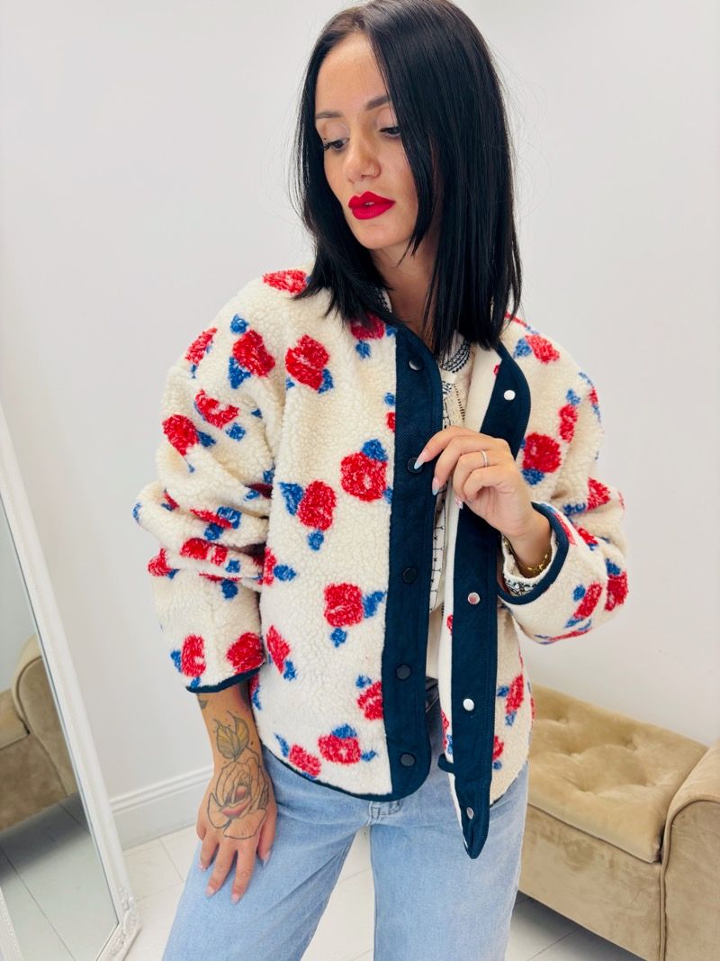 Veste Moumoute - Fleurs