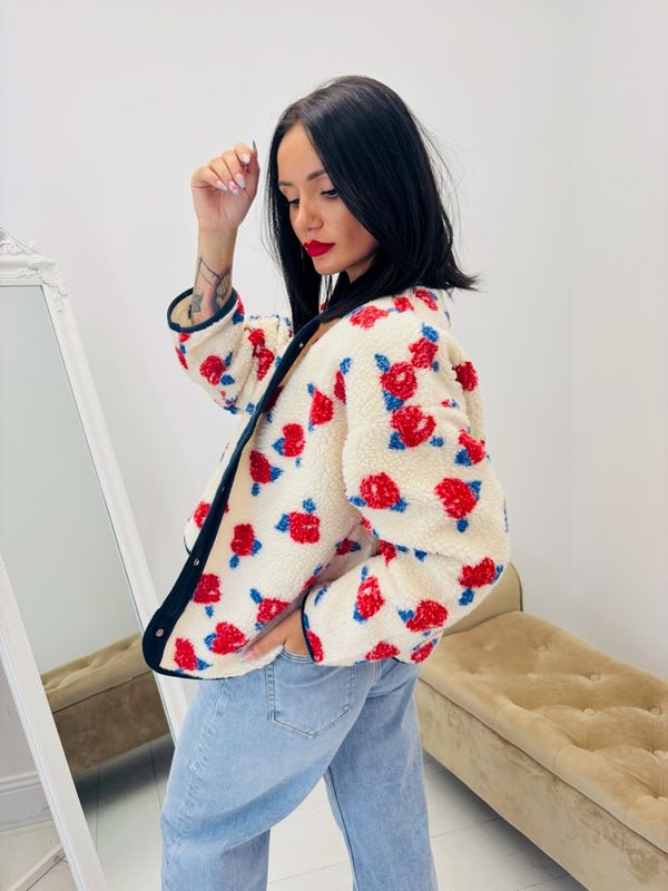 Veste Moumoute - Fleurs