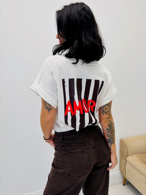 T-shirt à motif - Amore