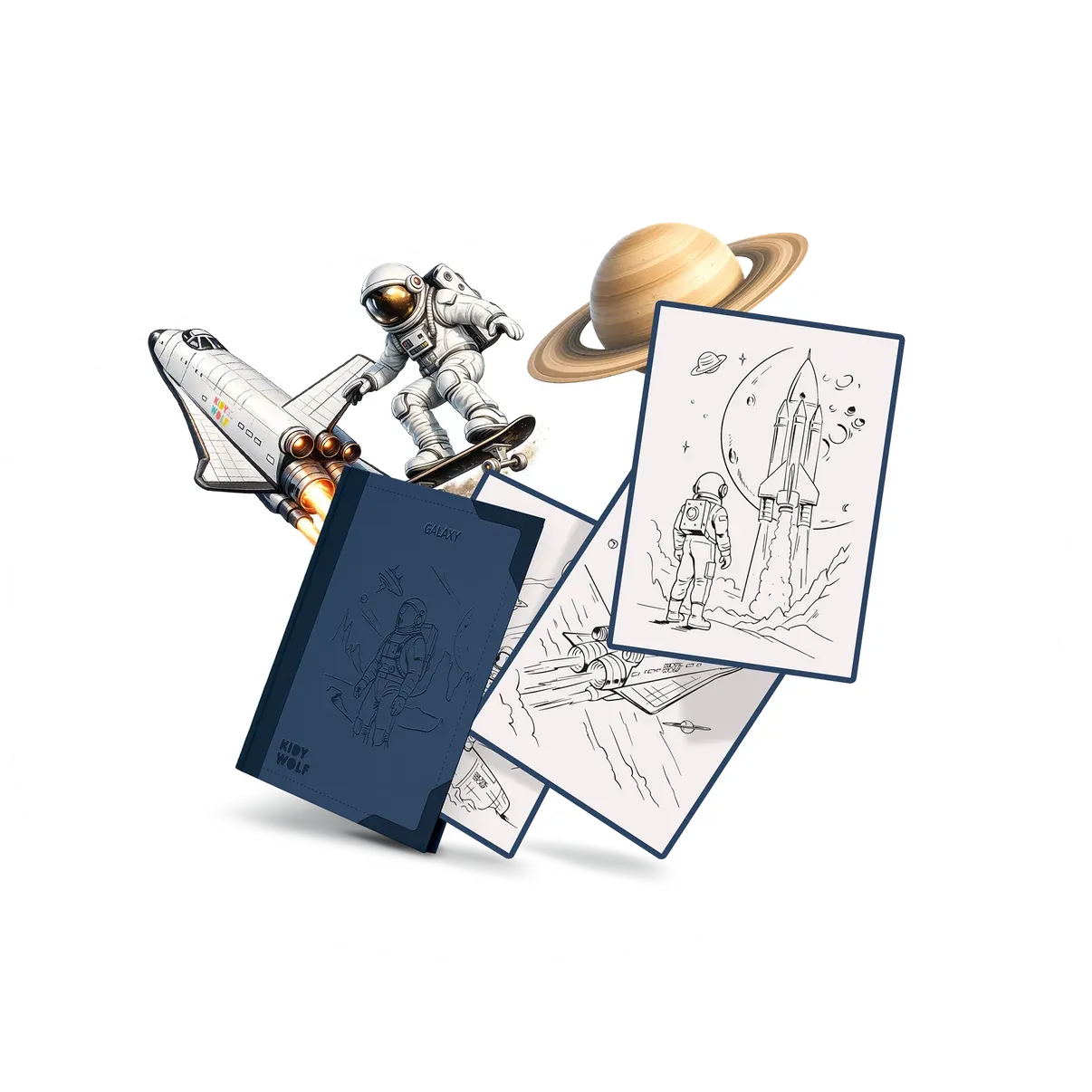 Recharge de Dessins KDRAW-PAD - Galaxy