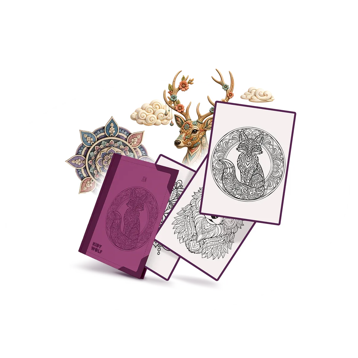 Recharge de Dessins KDRAW-PAD - Zen