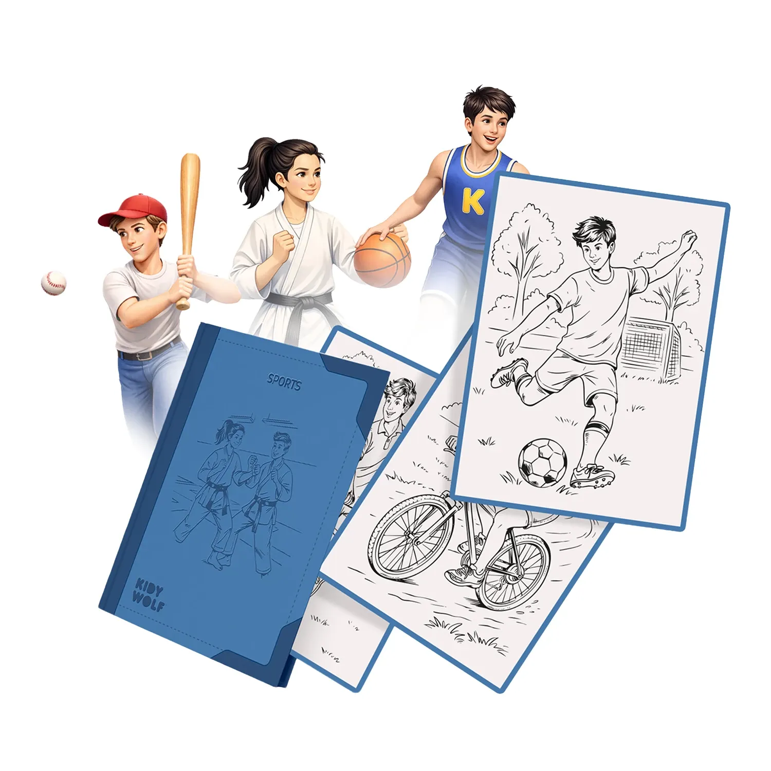 Recharge de Dessins KDRAW-PAD - Sports
