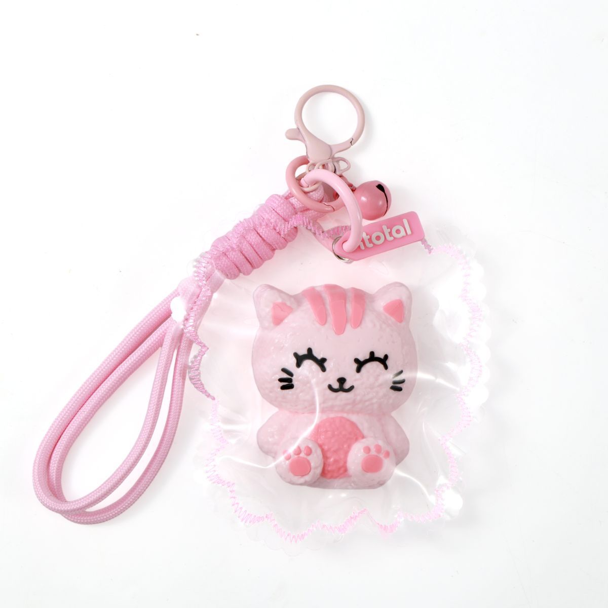 Porte-clés Jelly Pop - Chat rose
