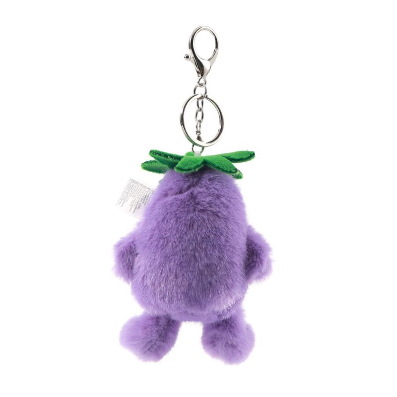 Porte-clés en peluche - Ellie l'aubergine