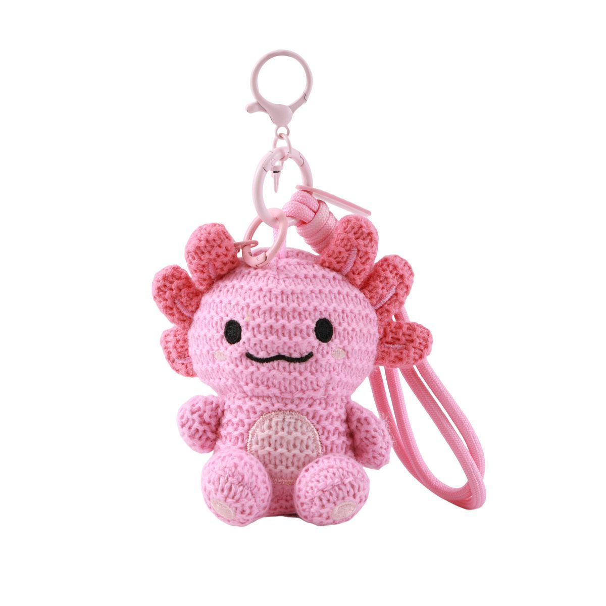 Porte-clés au crochet - Axolotl
