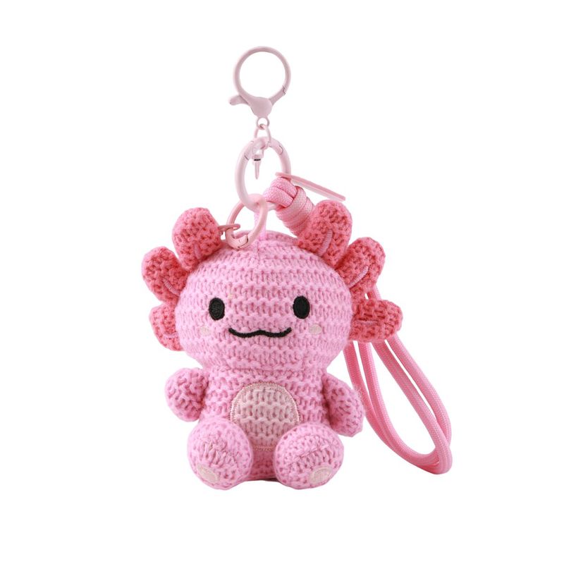 Porte-clés au crochet - Axolotl