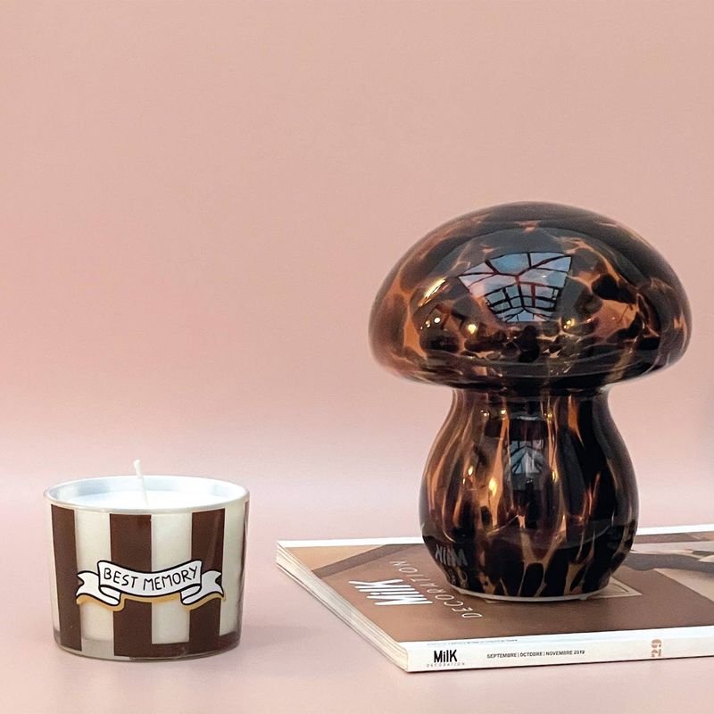 Déco LED champi - Tacheté leopard à piles