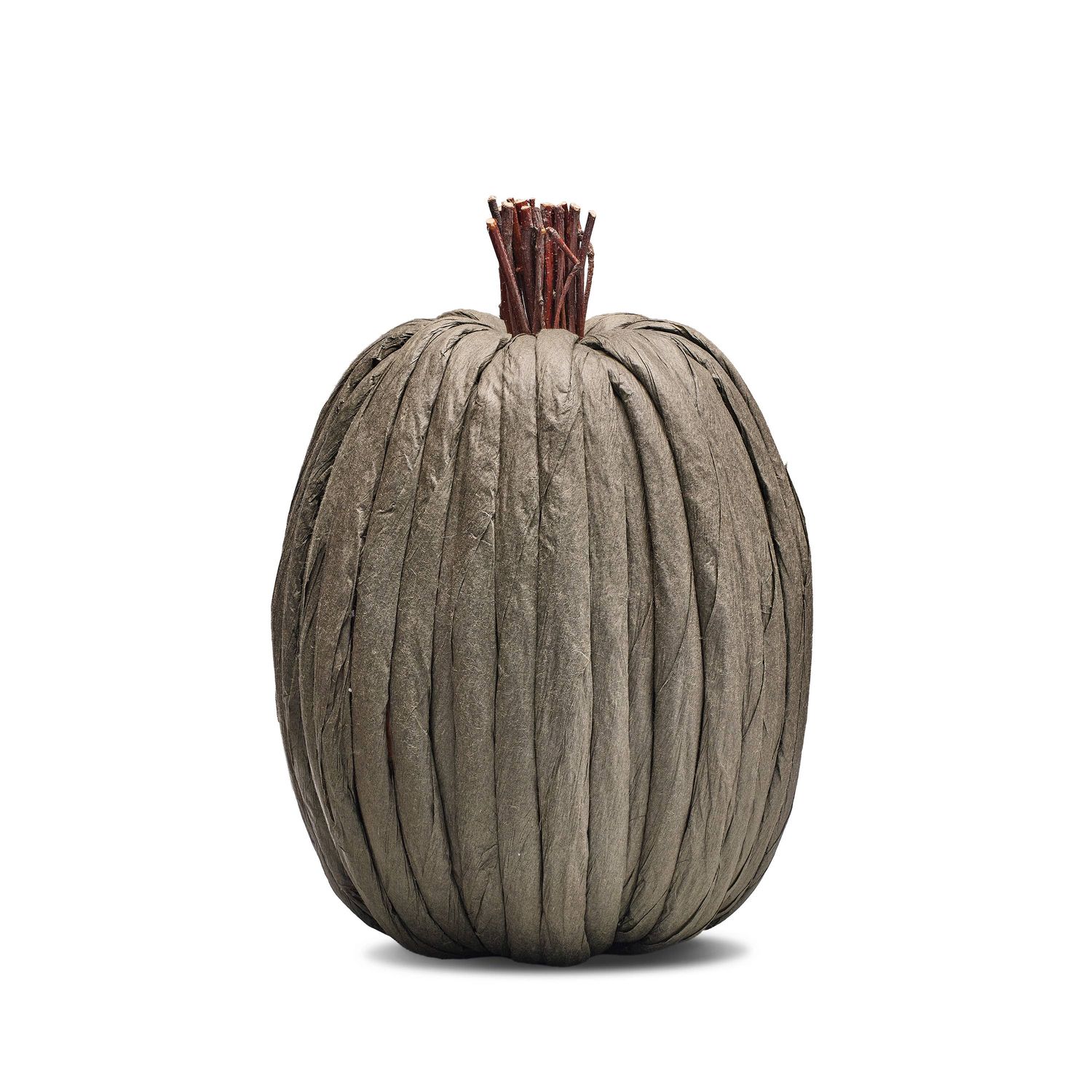 Grande citrouille en papier charbon