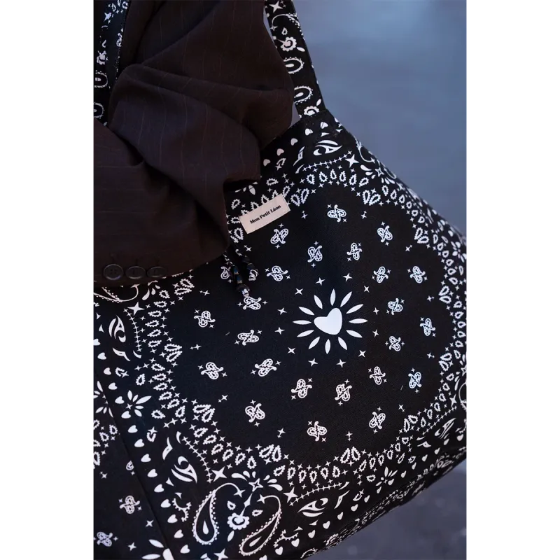 Cabas XXL - Bandana Noir