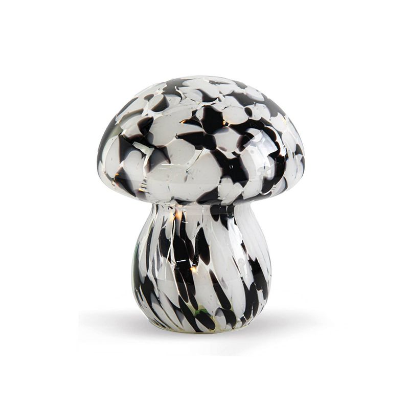 Déco LED champi - Tacheté noire à piles