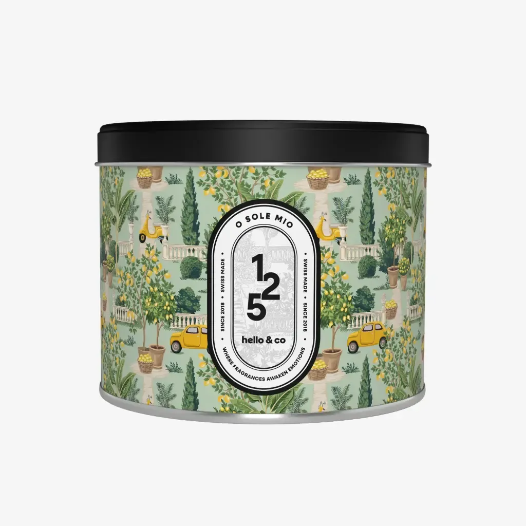 Bougie Hello Candle - N°125 O Sole Mio, Format: 3 mèches (500ml)