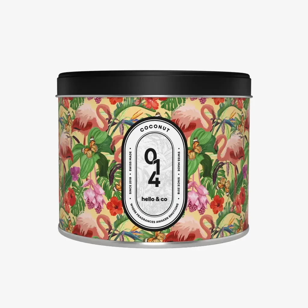 Bougie Hello Candle - N°014 Coconut, Format: 3 mèches (500ml)