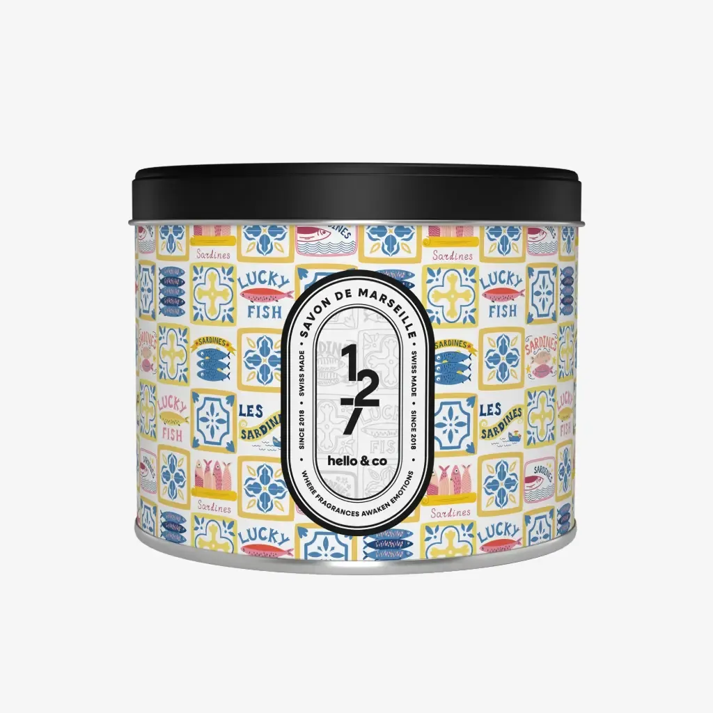 Bougie Hello Candle - N°127 Savon de Marseille, Format: 3 mèches (500ml)