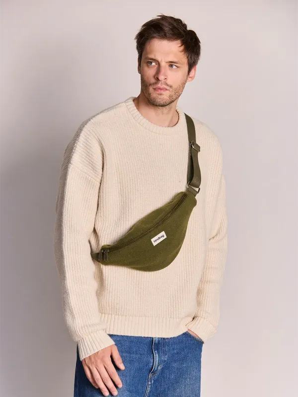 Banane Olivia - effet lainé khaki
