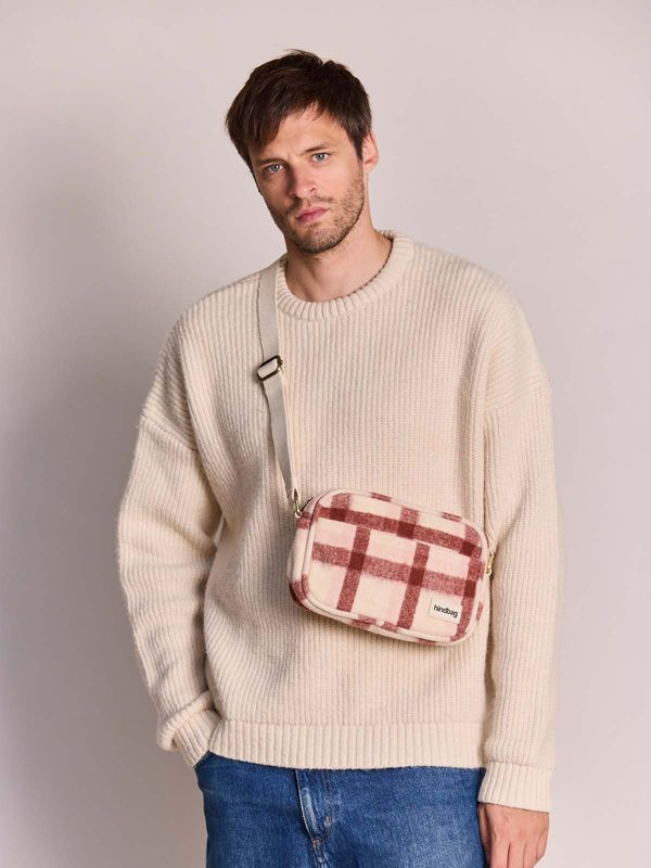 Sac bandoulière Nino - Tartan rose