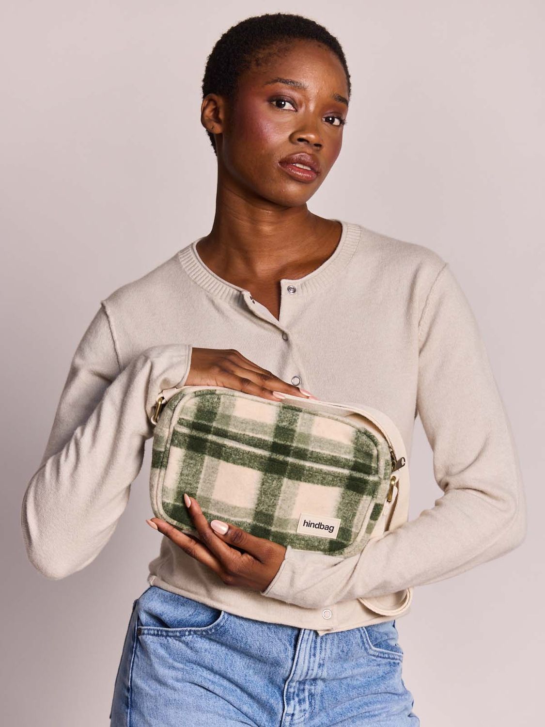 Sac bandoulière Nino - Tartan vert