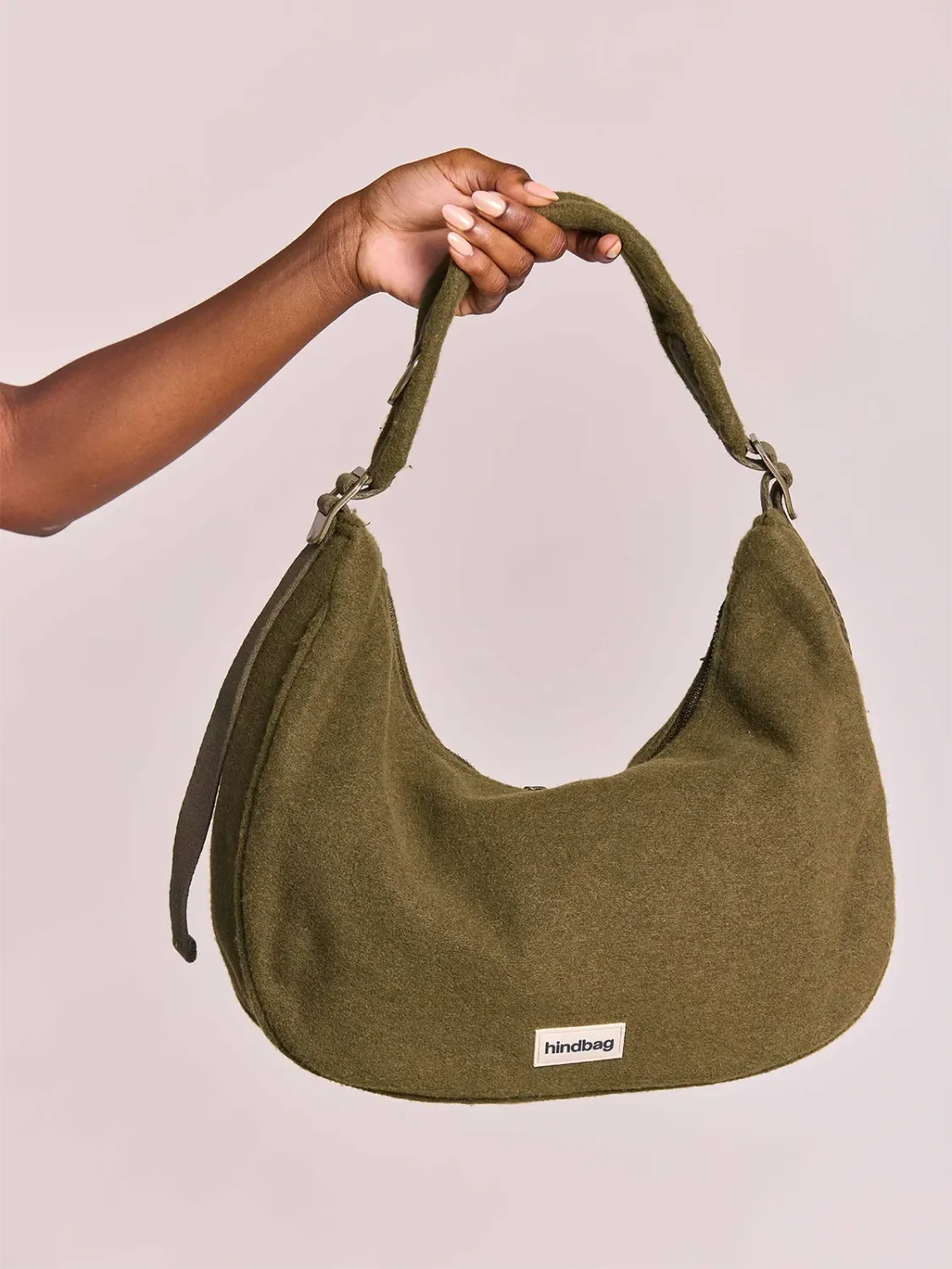 Sac à main Bianca - Effet lainé khaki