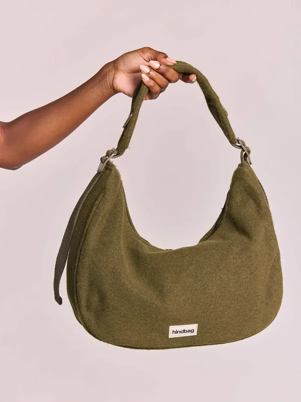 Sac à main Bianca - Effet lainé khaki
