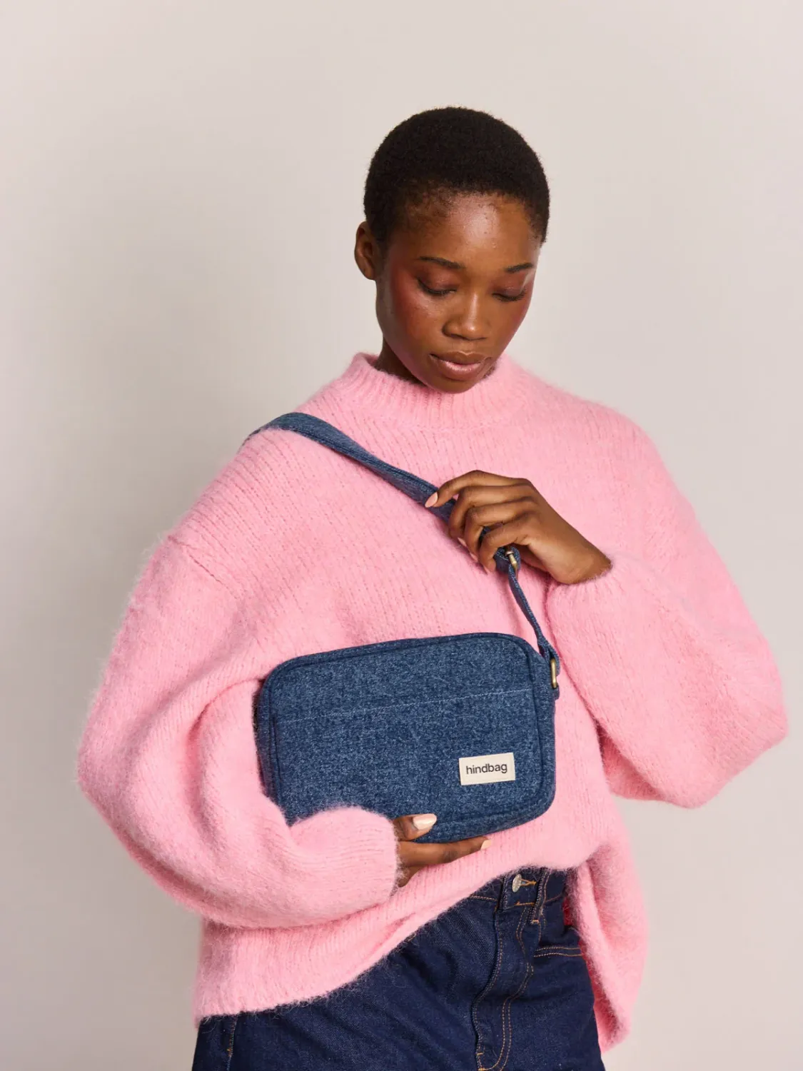Sac bandoulière Nino - Denim bleu foncé