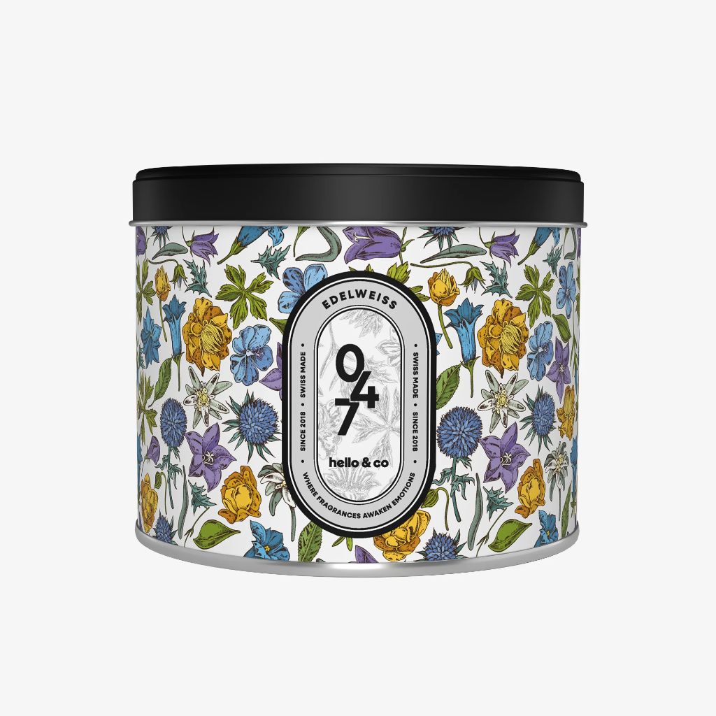 Bougie Hello Candle - N°047 Edelweiss, Format: 3 mèches (500ml)