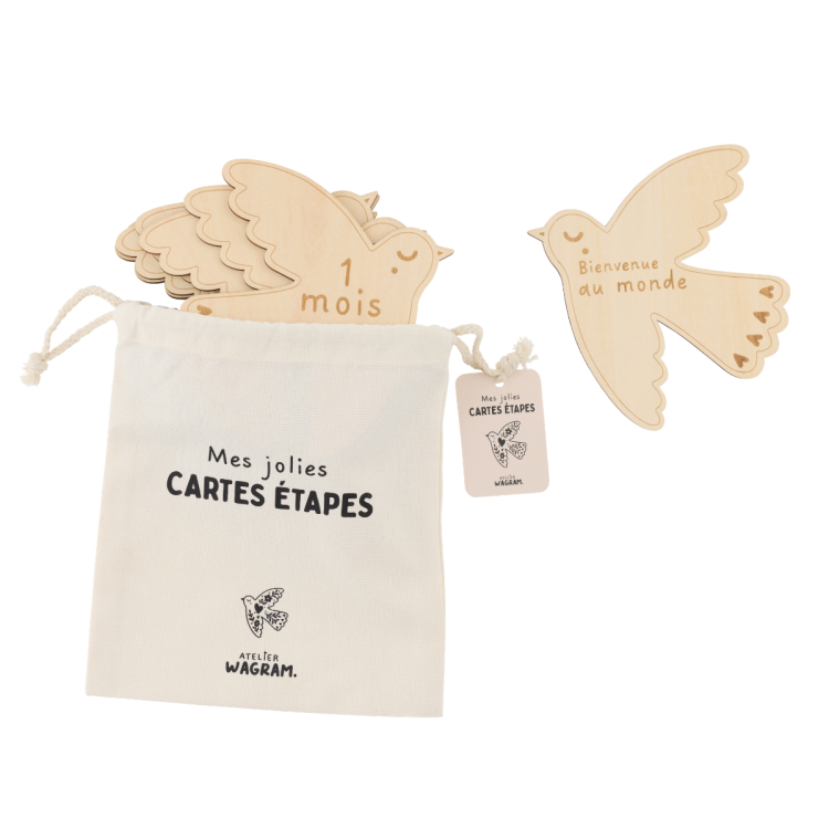 Cartes étapes gravées - Colombe Bois