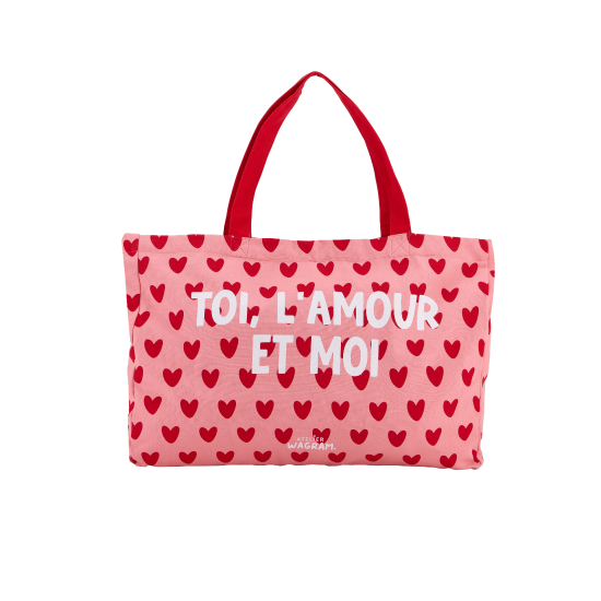 Sac Cabas XL - TOI, L'AMOUR ET MOI