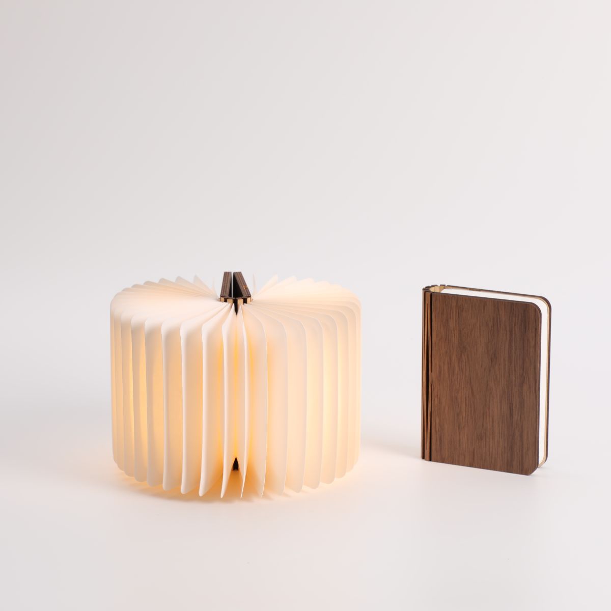 Livre lumineux A6 - Bois de noyer