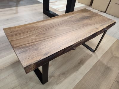 BANCO NOGAL PATAS HIERRO