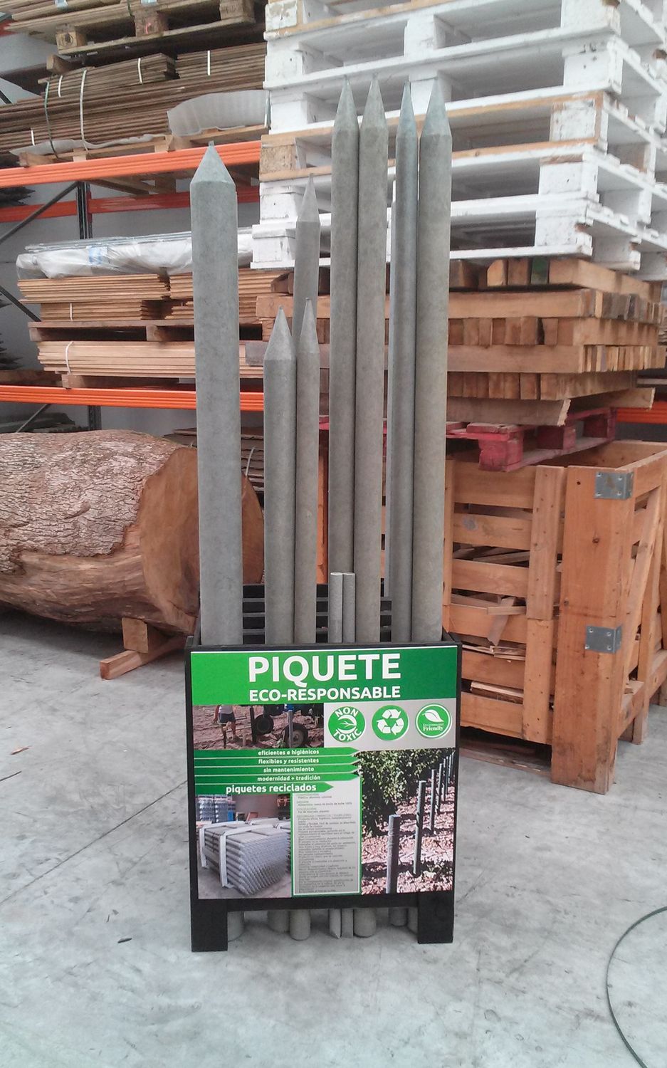 PIQUETES RECICLADOS REDONDOS