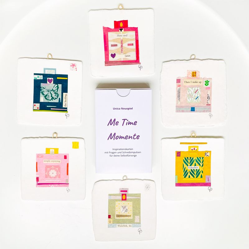 Set: Karten &quot;Me Time Momente&quot; &amp; Mini-Collage