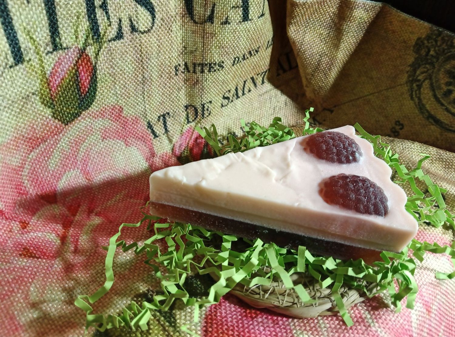 Parts de tarte framboise