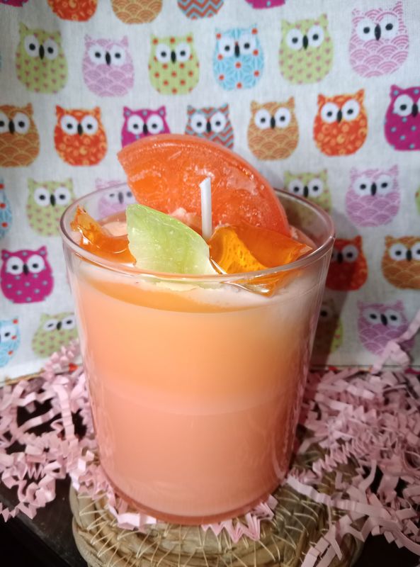 Bougie pâtissière Spritz cocktail