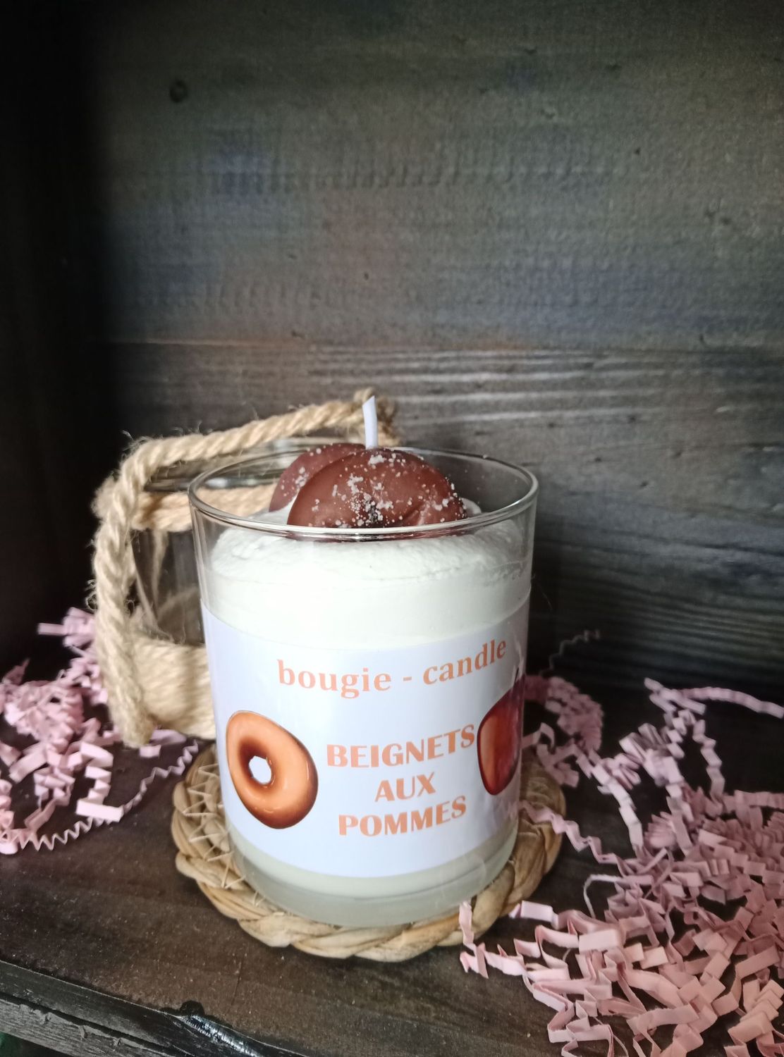 Bougie 220g pommes au four