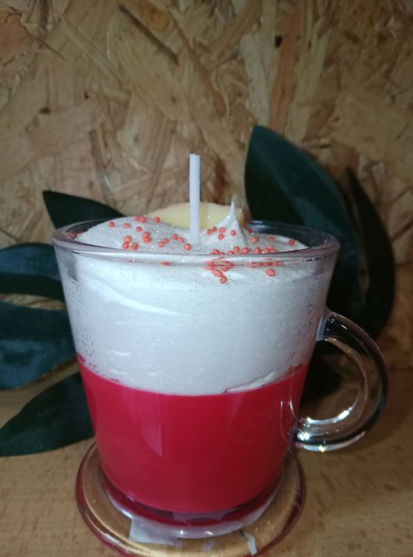 Bougie tasse pommes au four