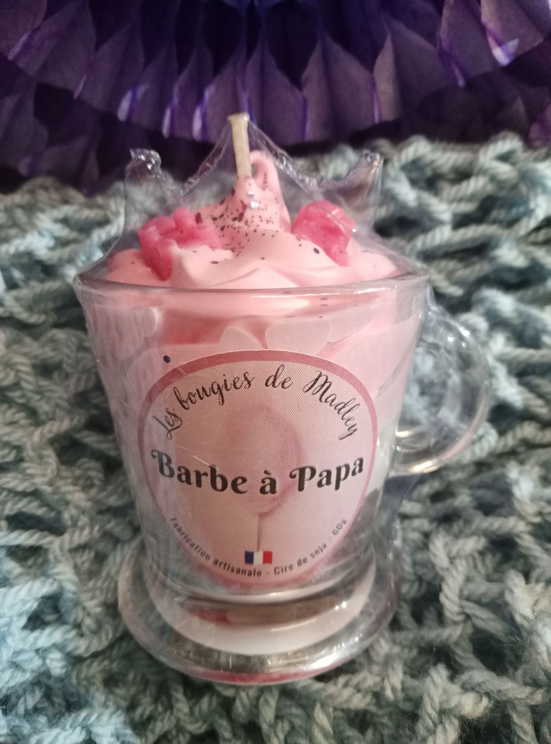 Bougie Barbe a papa