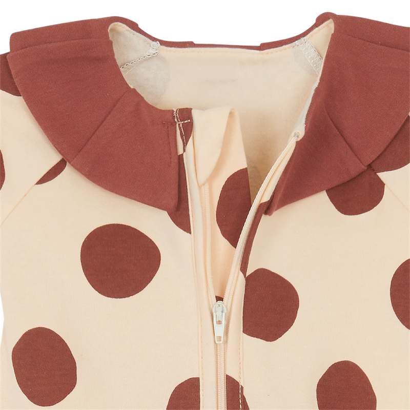 PYJAMA POIS CREME- 100% COTON BIOLOGIQUE