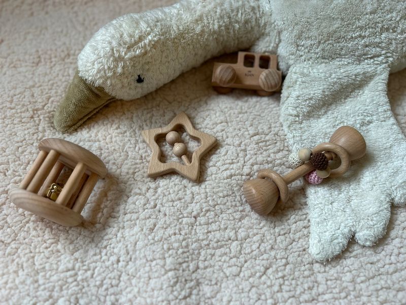 COFFRET JOUETS D’ÉVEIL BÉBÉ - EN BOIS