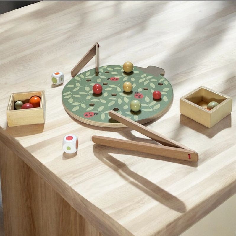 JEU DE BAGUETTE EN BOIS - ARBRE / FRUITS