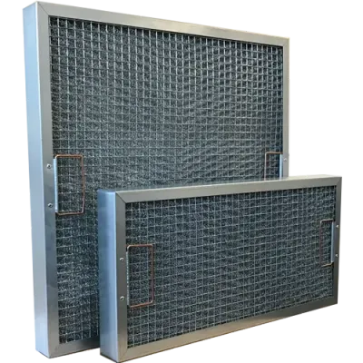 Commercial kitchen mesh grease filter